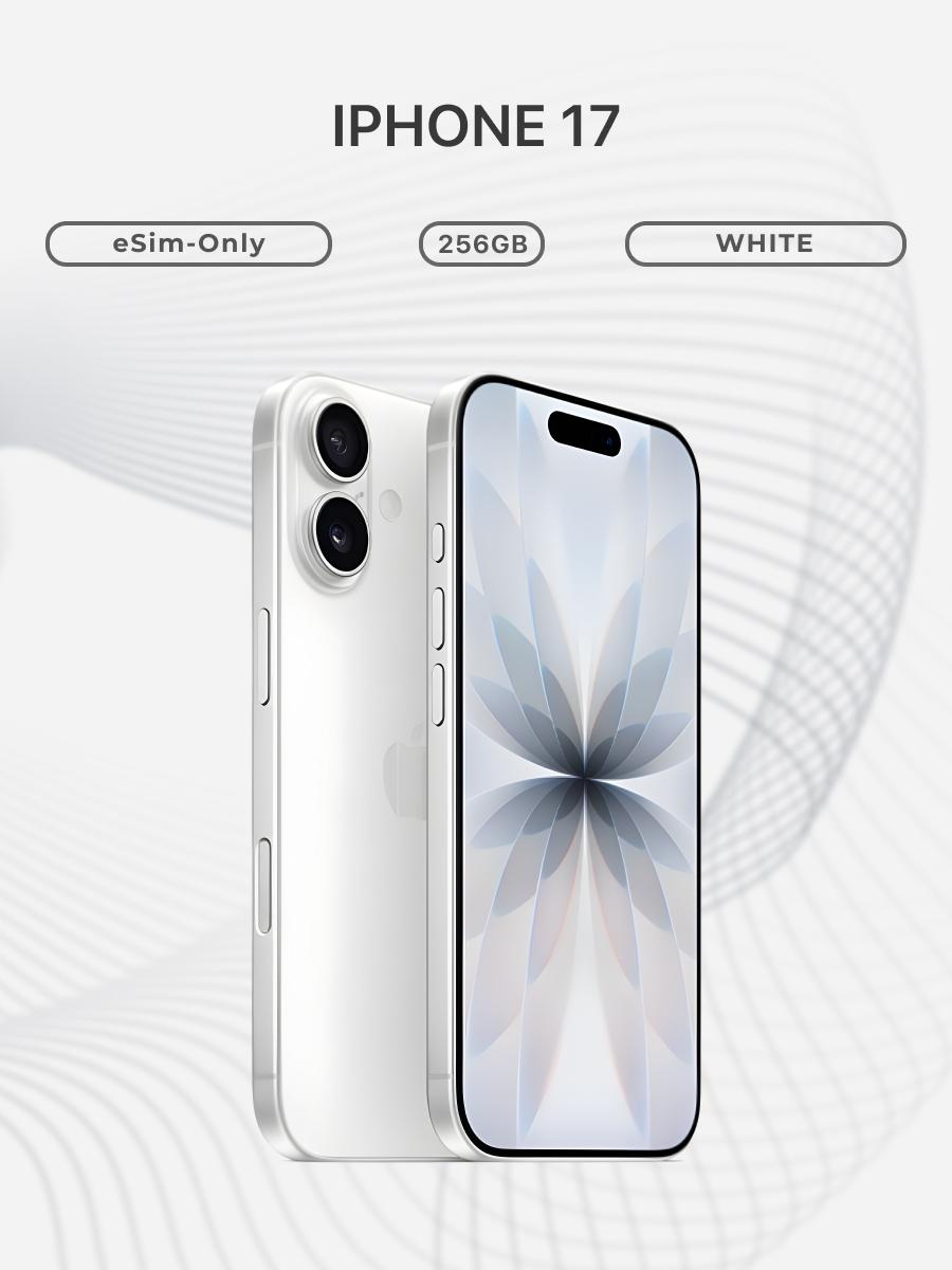 Смартфон Apple iPhone 17 256GB White eSim (без RuStore)