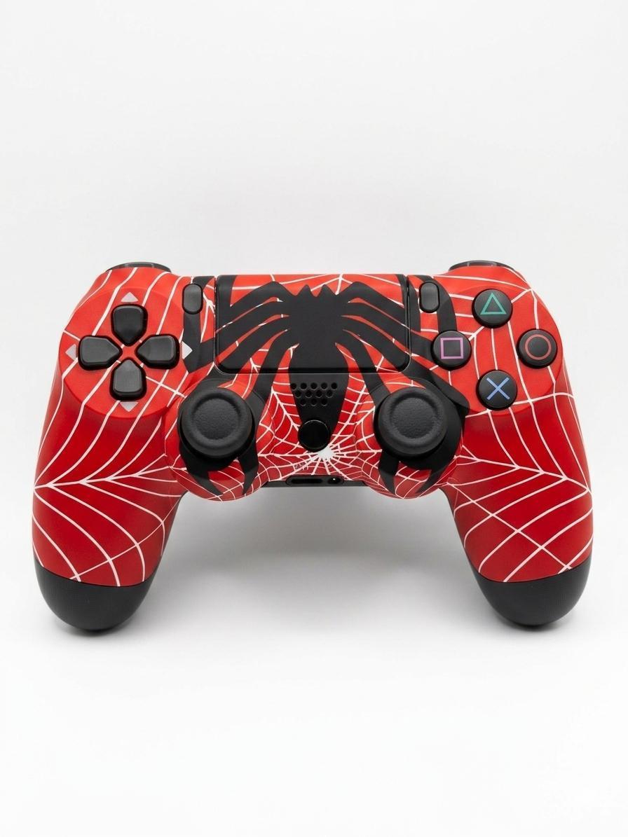 Геймпад для консоли PS4 Wireless Controller DualShock (Spider Man Venom)