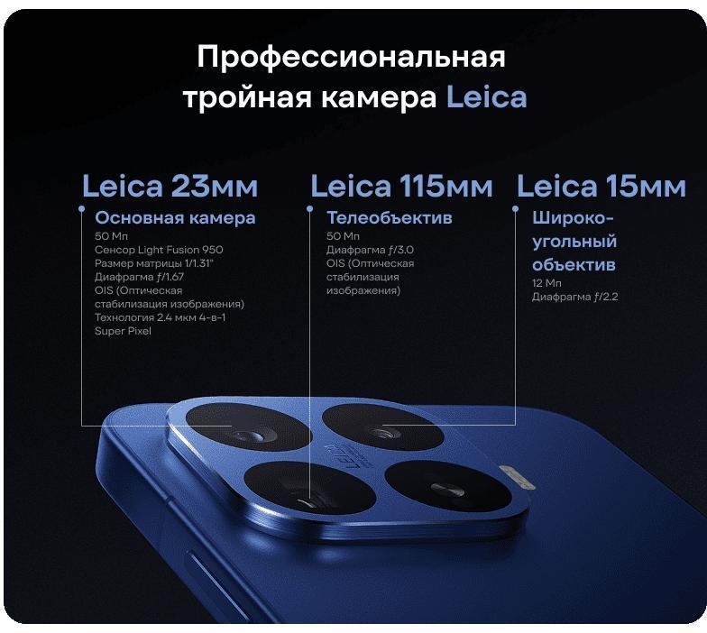 Смартфон Xiaomi 17T Pro 12/256Гб темно-синий фото