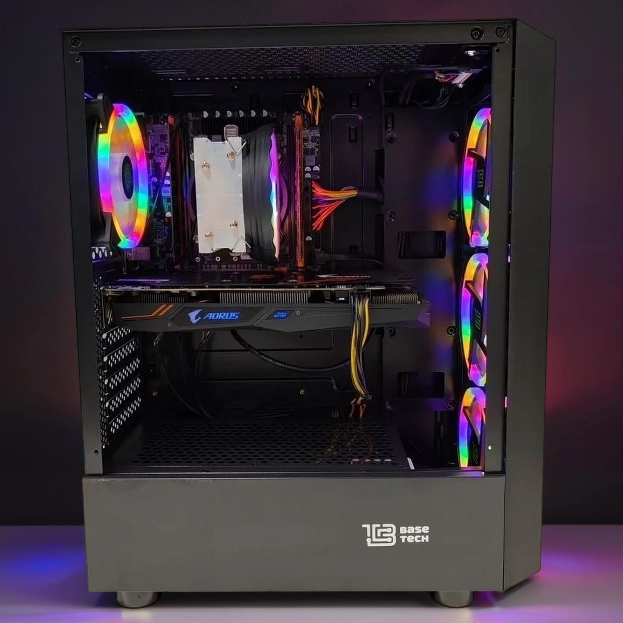 Игровой компьютер Intel Xeon E5-2670V2, RAM 32 ГБ, SSD 513 ГБ, AMD Radeon RX 580 (8 ГБ), блок питания 500 Вт фото