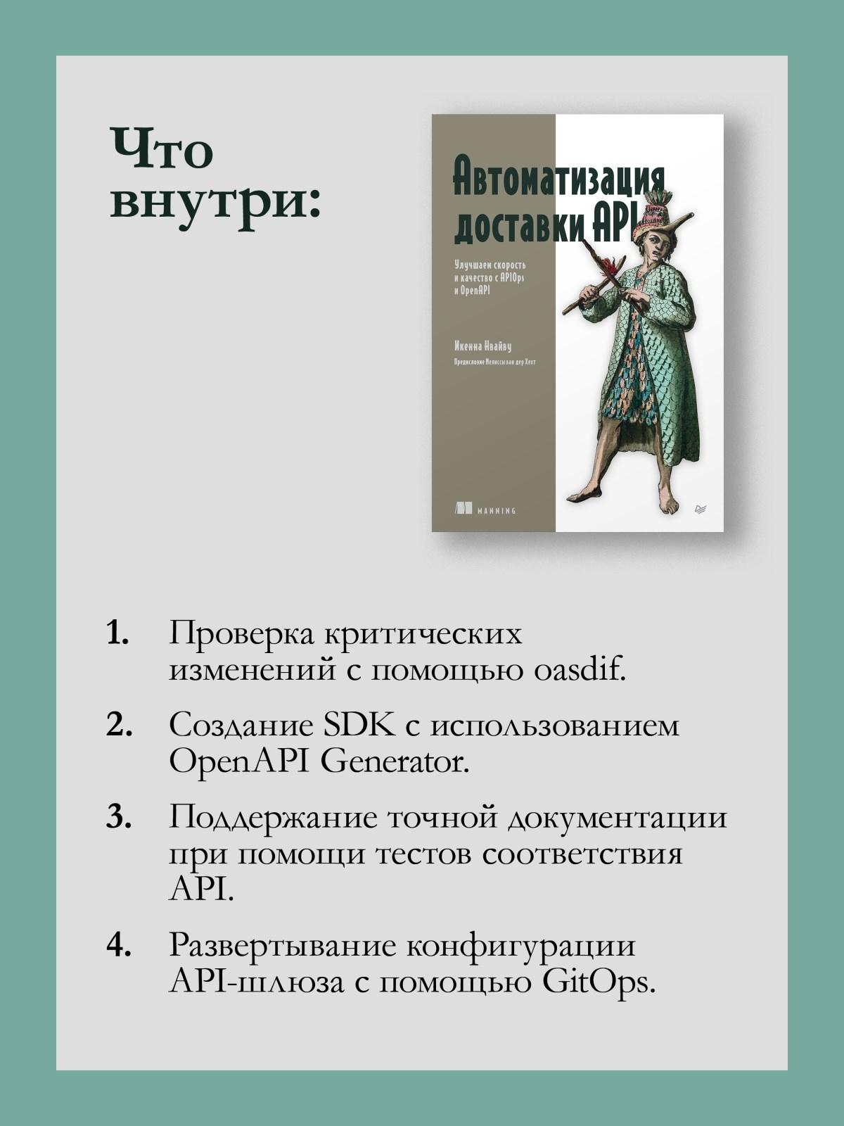 Автоматизация доставки API. Улучшаем скорость и качество с APIOps и OpenAPI фото