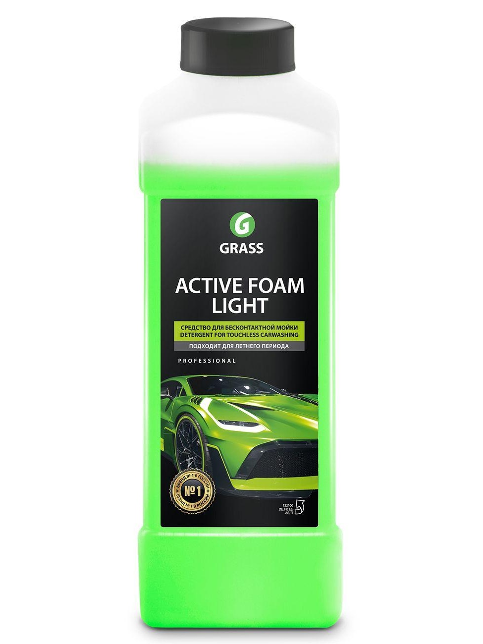 Шампунь для автомобиля Grass Active Foam Light, 1л (132100)