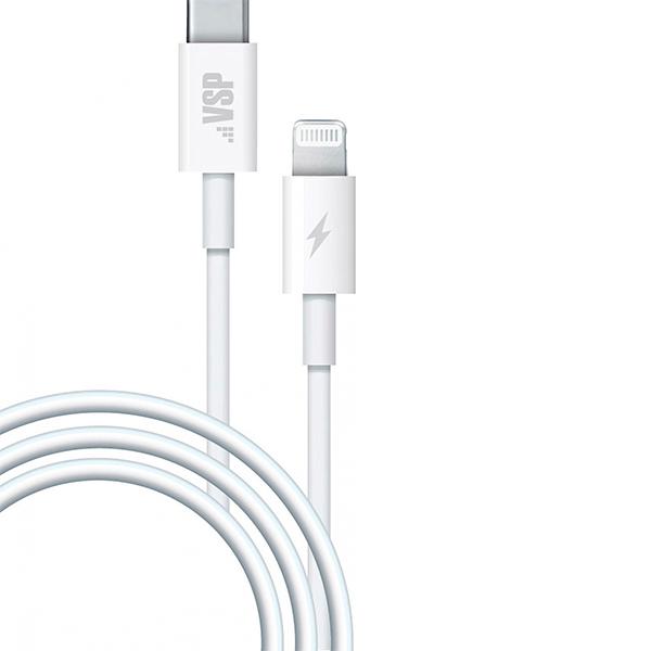Кабель для смартфона, телефона BoraSCO Type-C/Lightning, 18W, 1м, Power Delivery (38525)