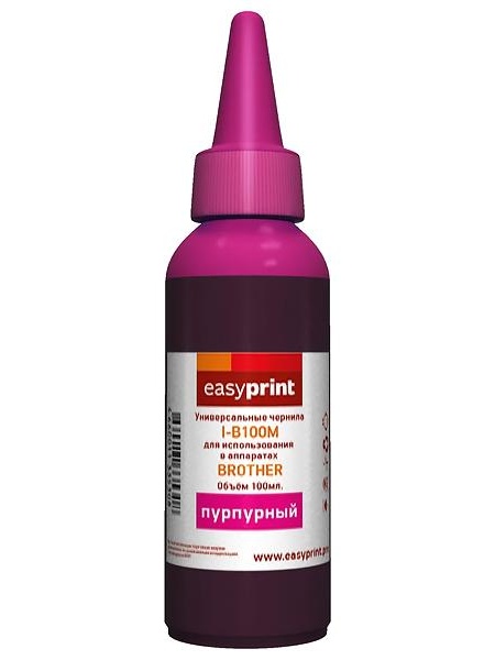 Чернила для принтера и МФУ EasyPrint B100M универсальные для Brother