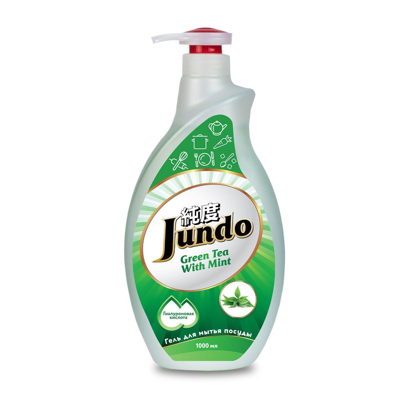 Средство для мытья посуды Jundo Premium Green tea with Mint 1 л