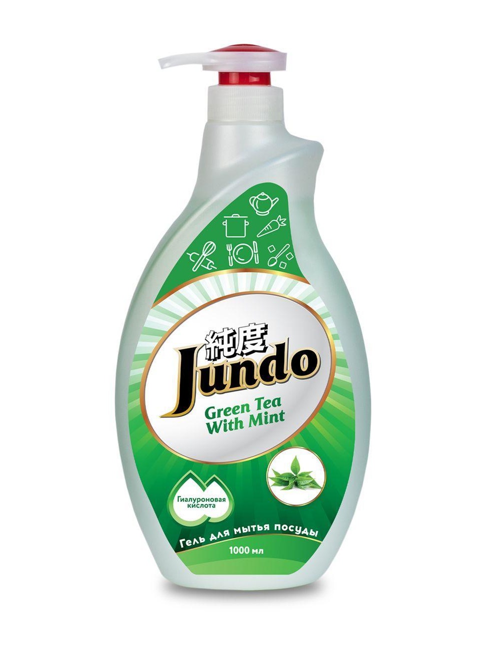 Средство для мытья посуды Jundo Premium Green tea with Mint 1 л