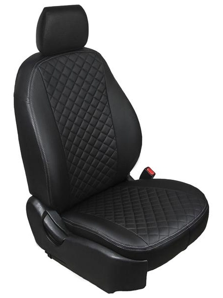 Авточехлы Rival SC.4106.2 Ромб эко-кожа, черные