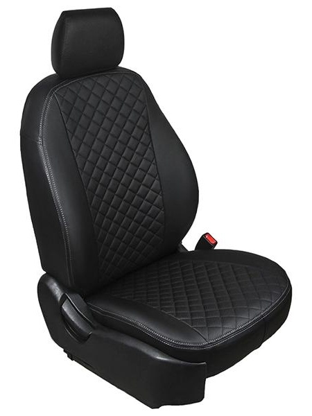 Авточехлы Rival SC.5702.2 Ромб эко-кожа, черные
