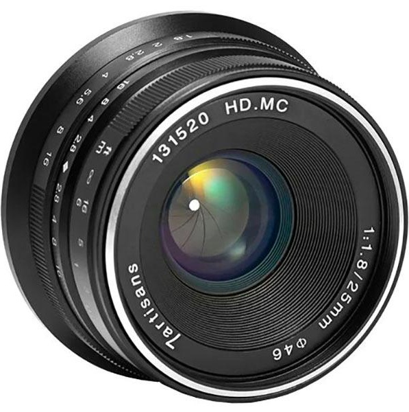 Объектив 7Artisans 25mm F1.8 Sony E черный