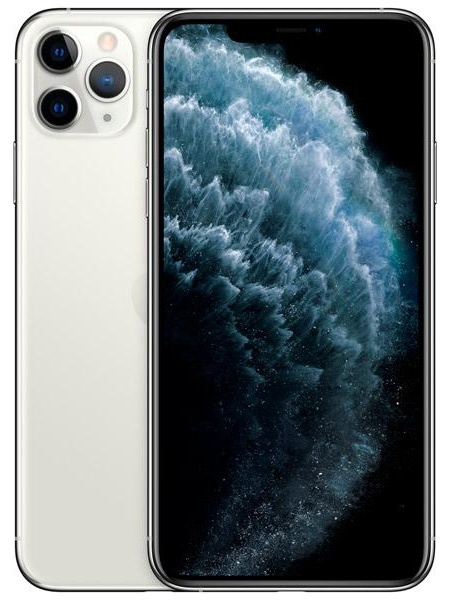 Смартфон Apple iPhone 11 Pro Max 256GB nanoSim/eSim Silver, идеальный