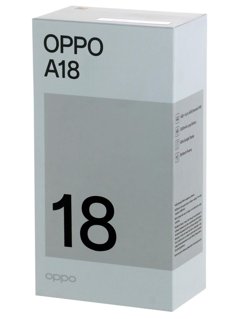 Смартфон OPPO A18 4/128GB Lt/B фото