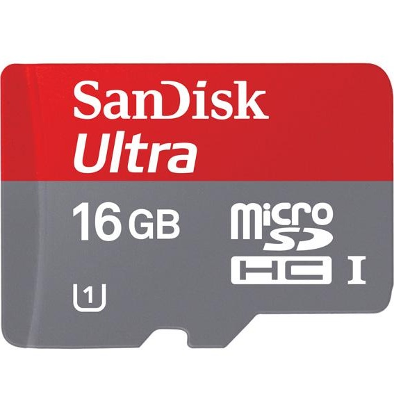 Карта памяти MicroSD SanDisk 16GB Class 10 Android (SDSDQUA-016G-U46A)