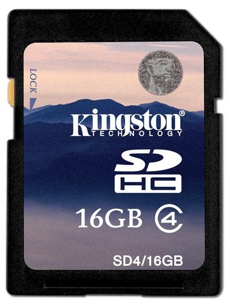 Карта памяти SDHC Kingston SD4/16GB