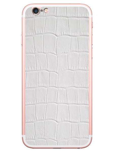 Чехол Glueskin для iPhone 6/6s Plus White Alligator (6p-32)