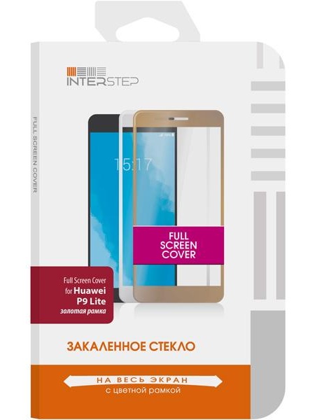 Защитное стекло InterStep Full Screen Cover для Huawei P9 Lite Gold