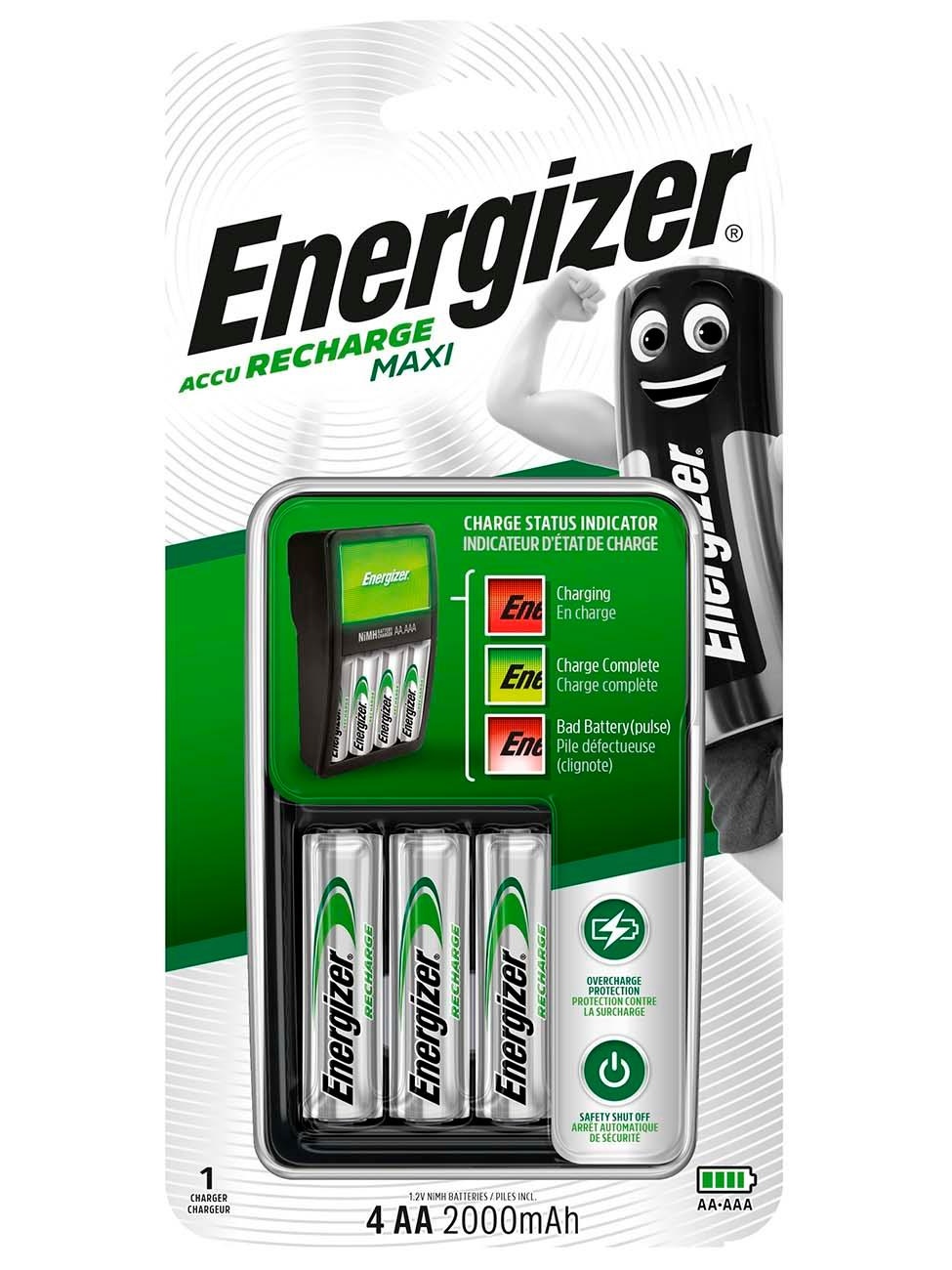 Зарядное устройство + аккумуляторы Energizer Maxi Charger + 4AA 2000 mAh