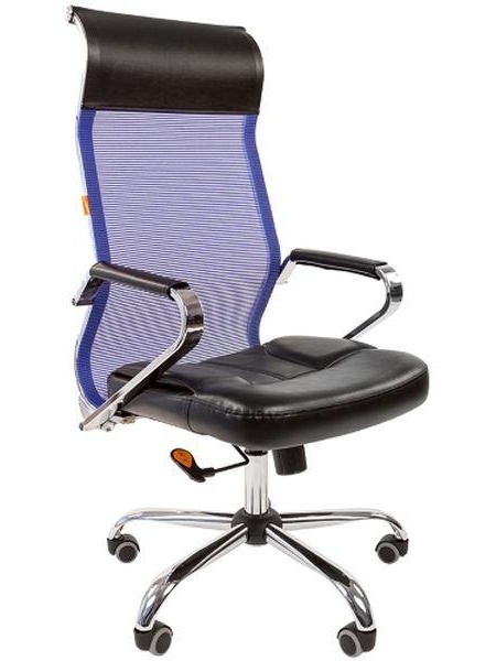 Кресло компьютерное Chairman 700 5003 Black/Blue