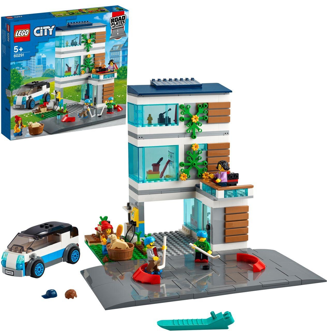 Конструктор детский Lego CITY Современный дом для семьи (60291)
