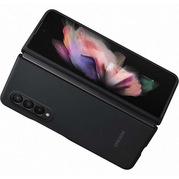 Чехол Samsung Galaxy Z Fold3 Silicone Cover Black (EF-PF926) фото