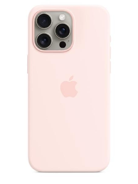 Чехол Apple iPhone 15 Pro Max Silicone MagSafe Light Pink
