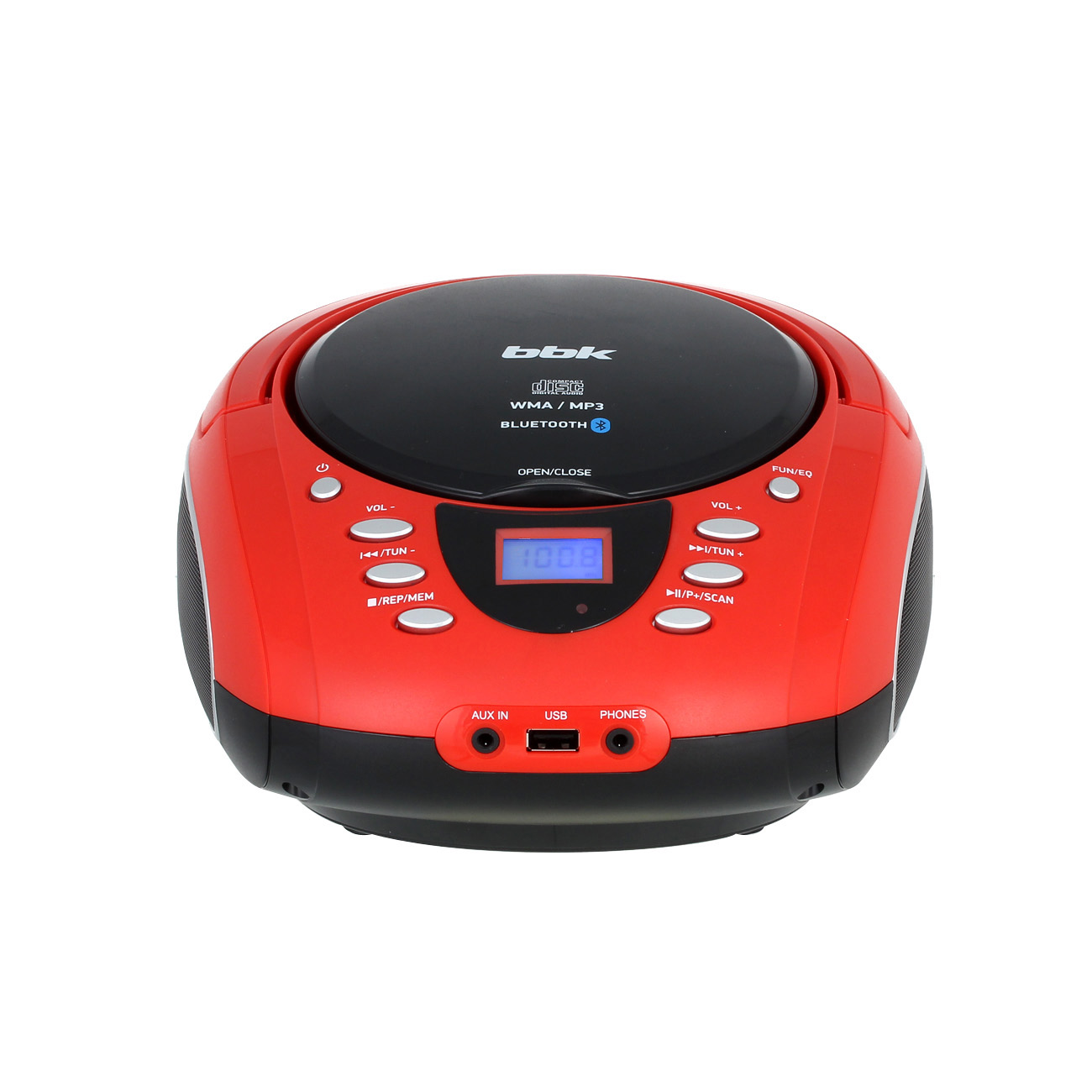 Магнитола BBK BX165BT Black/Red - характеристики, техническое описание ...