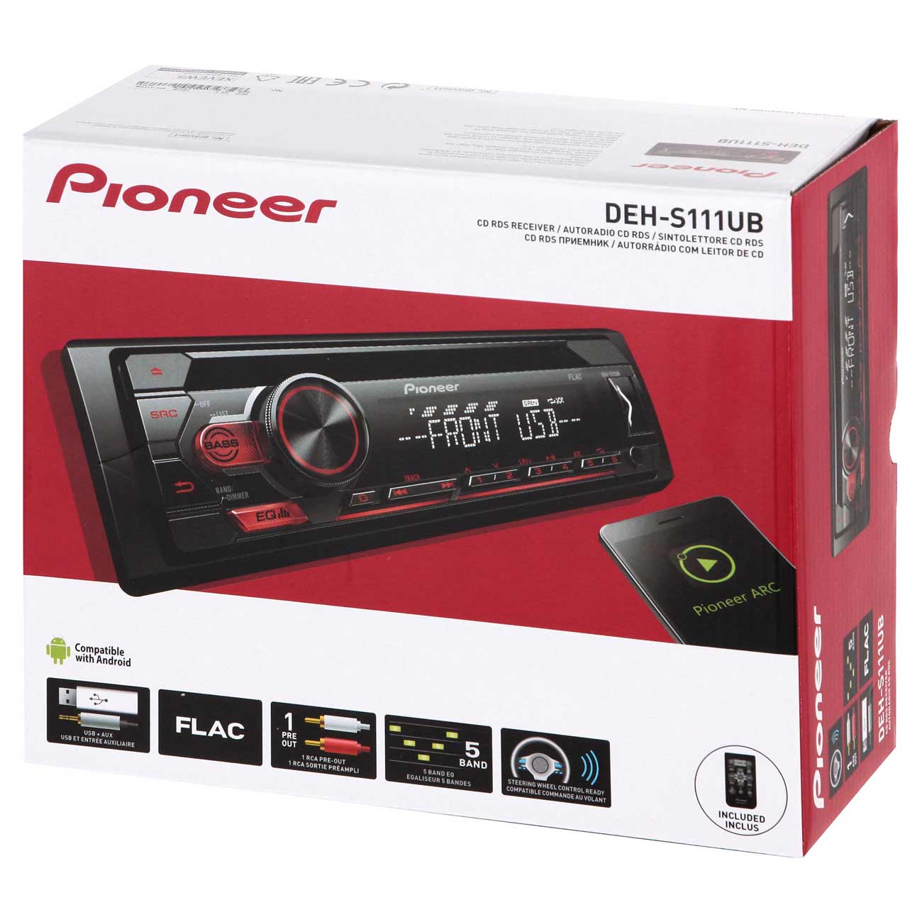 Купить Автомобильная магнитола с CD MP3 Pioneer DEH-S111UB в каталоге  интернет магазина М.Видео по выгодной цене с доставкой, отзывы, фотографии  - Москва