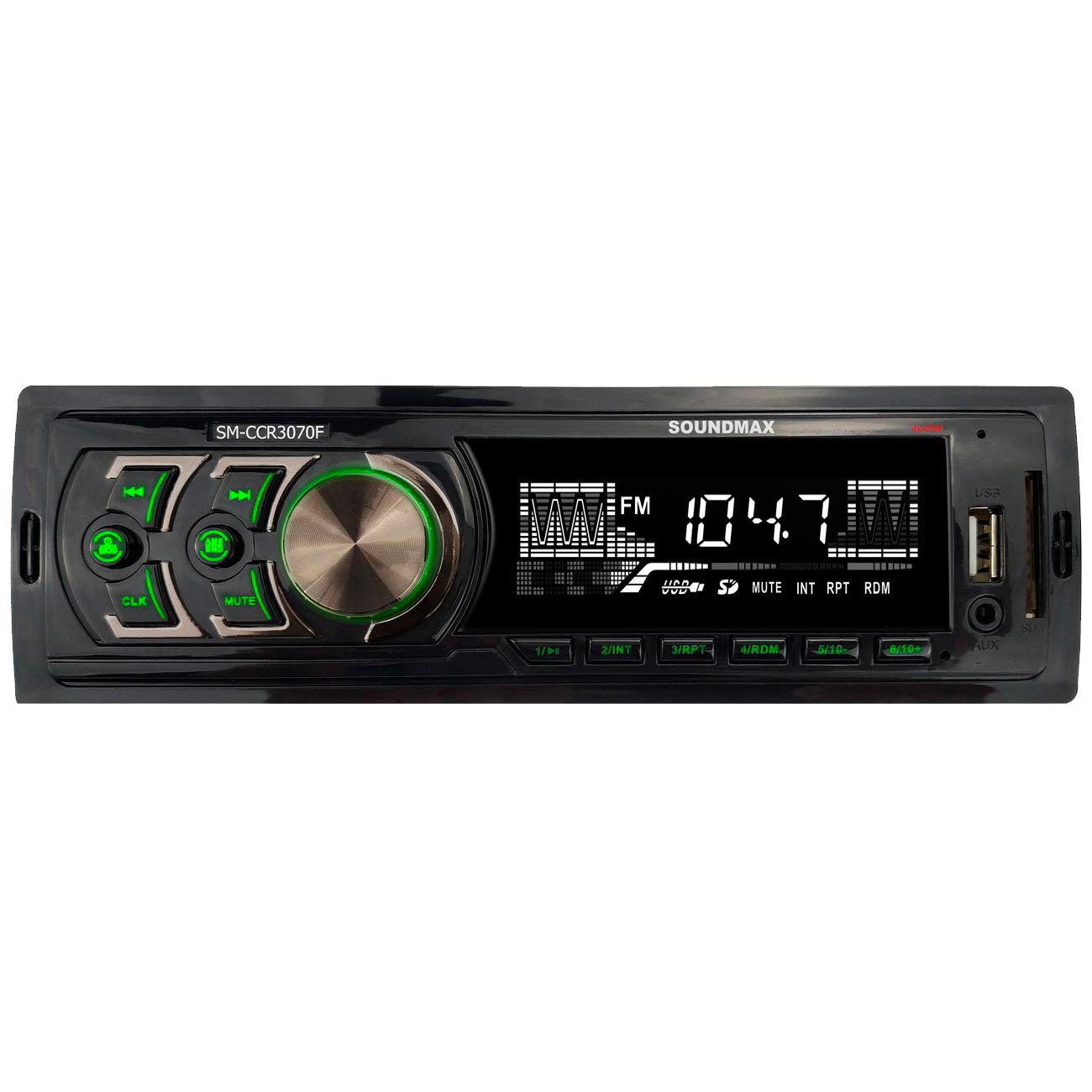 Купить USB-Автомагнитола Soundmax SM-CCR3070F Black G в каталоге интернет  магазина М.Видео по выгодной цене с доставкой, отзывы, фотографии - Москва