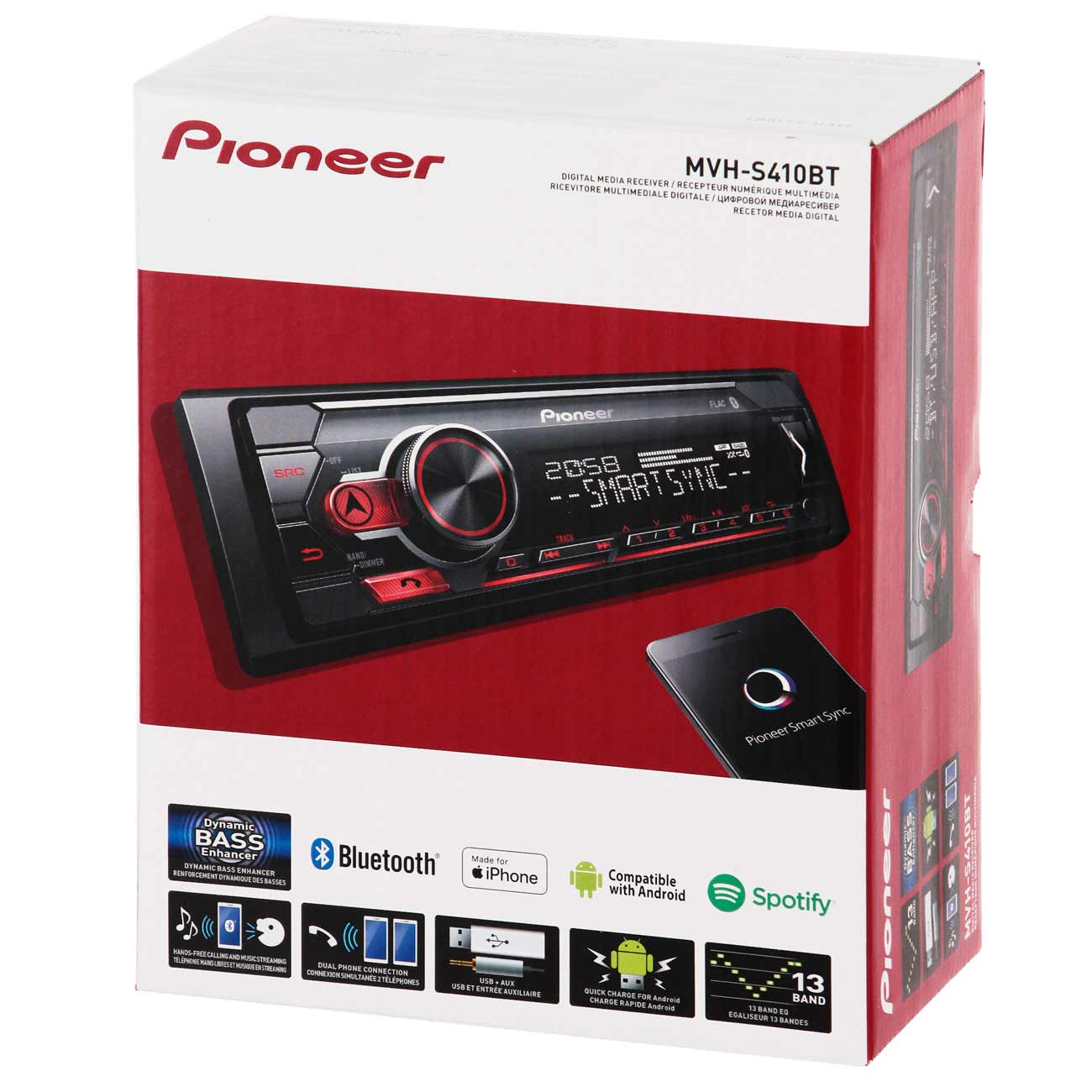 Купить USB-Автомагнитола Pioneer MVH-S410BT в каталоге интернет магазина  М.Видео по выгодной цене с доставкой, отзывы, фотографии - Москва