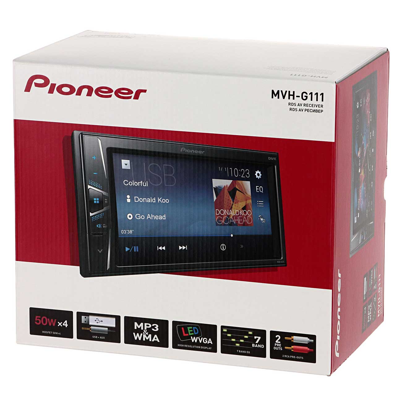 Купить USB-Автомагнитола c встроенным монитором Pioneer MVH-G111 в каталоге  интернет магазина М.Видео по выгодной цене с доставкой, отзывы, фотографии  - Москва