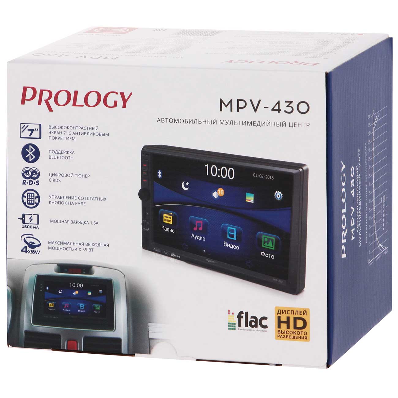 Купить USB-Автомагнитола c встроенным монитором Prology MPV-430 в каталоге  интернет магазина М.Видео по выгодной цене с доставкой, отзывы, фотографии  - Москва