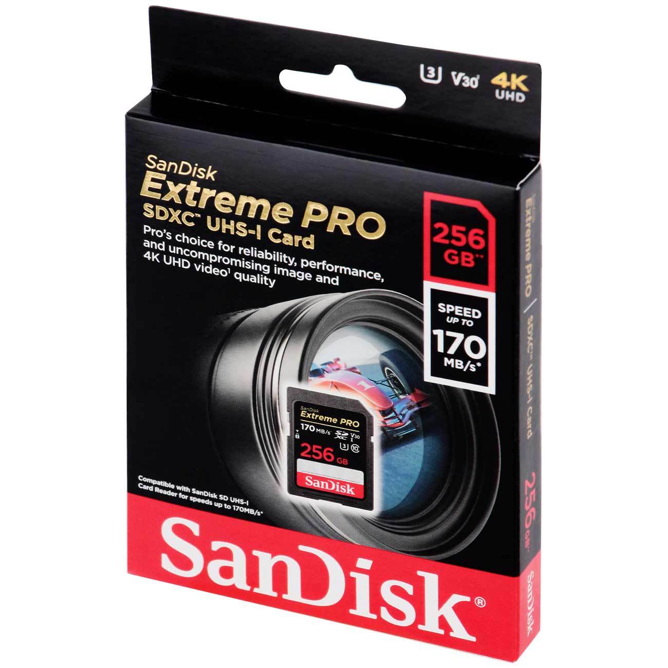 Купить Карта памяти SDXC SanDisk 256GB Extreme Pro UHS-I U3 V30 в каталоге  интернет магазина М.Видео по выгодной цене с доставкой, отзывы, фотографии  - Москва