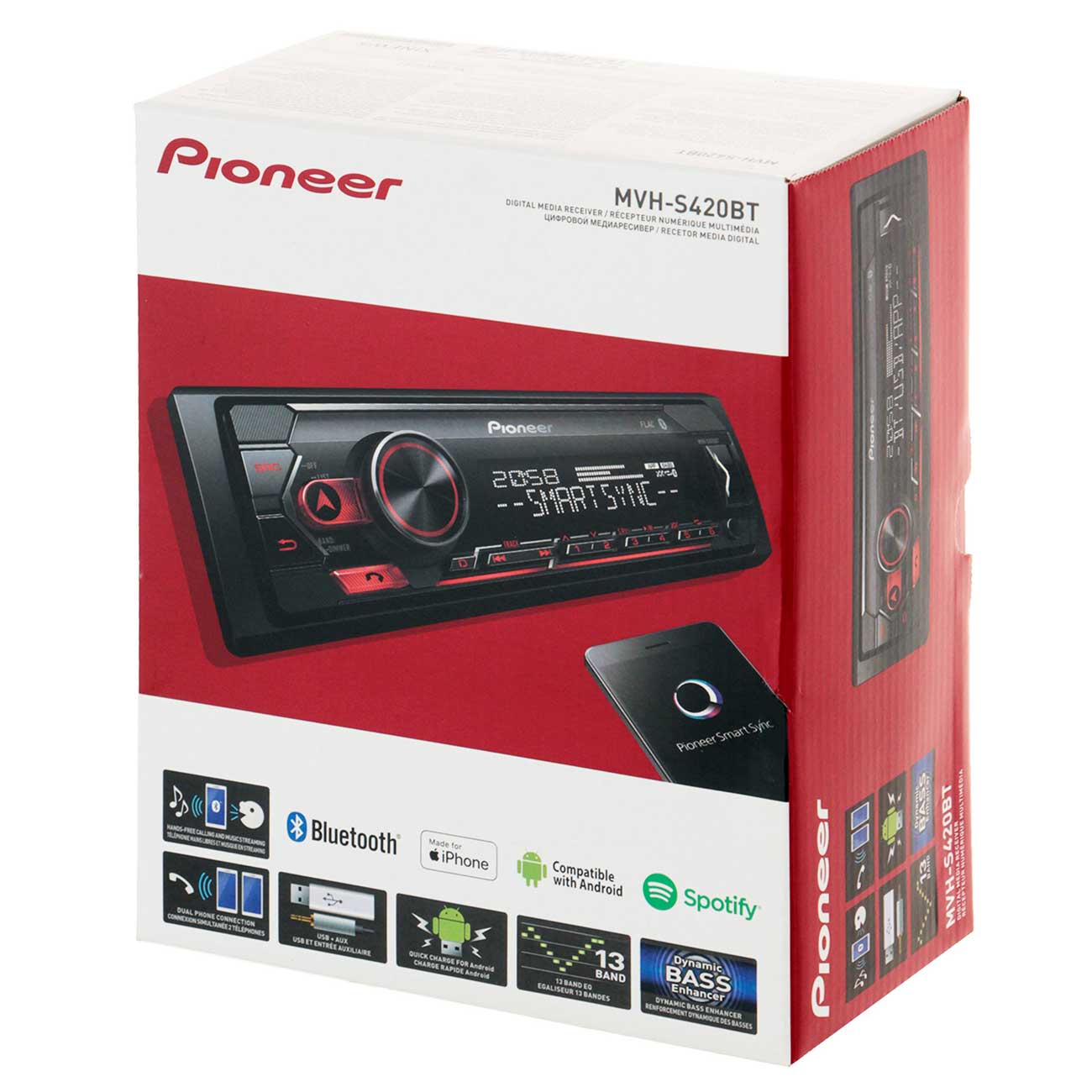 Купить USB-Автомагнитола Pioneer MVH-S420BT в каталоге интернет магазина  М.Видео по выгодной цене с доставкой, отзывы, фотографии - Москва