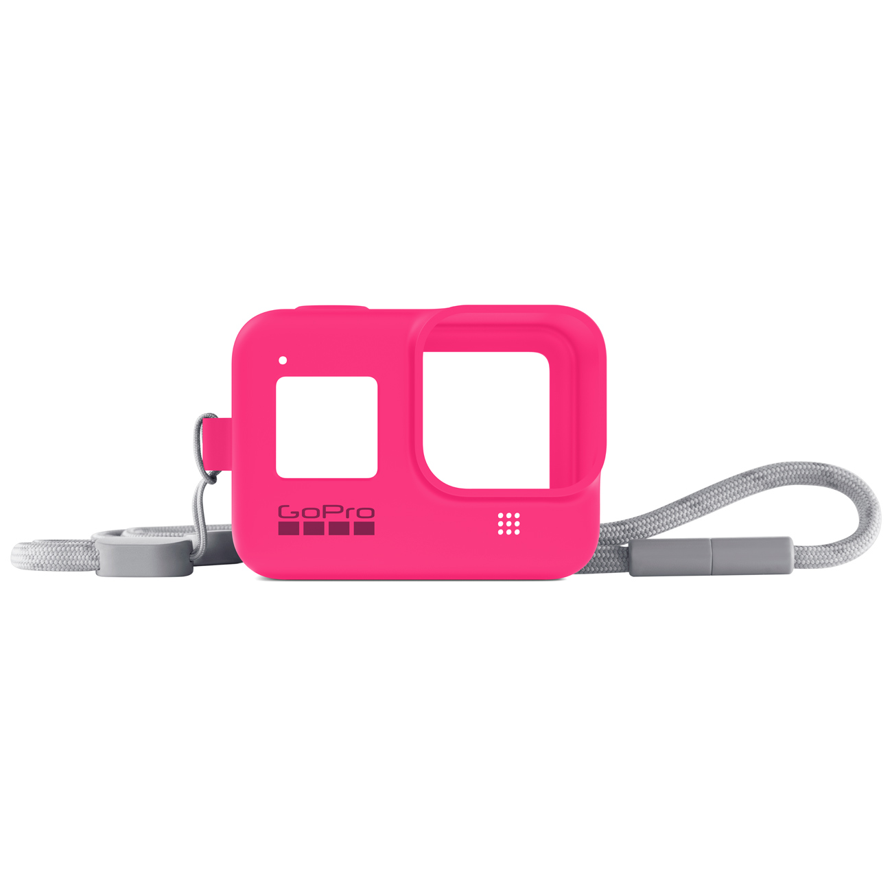 Изображение товара Силиконовый чехол с ремешком GoPro Sleeve + Lanyard HERO8 Neon Pink (AJSST-007)
