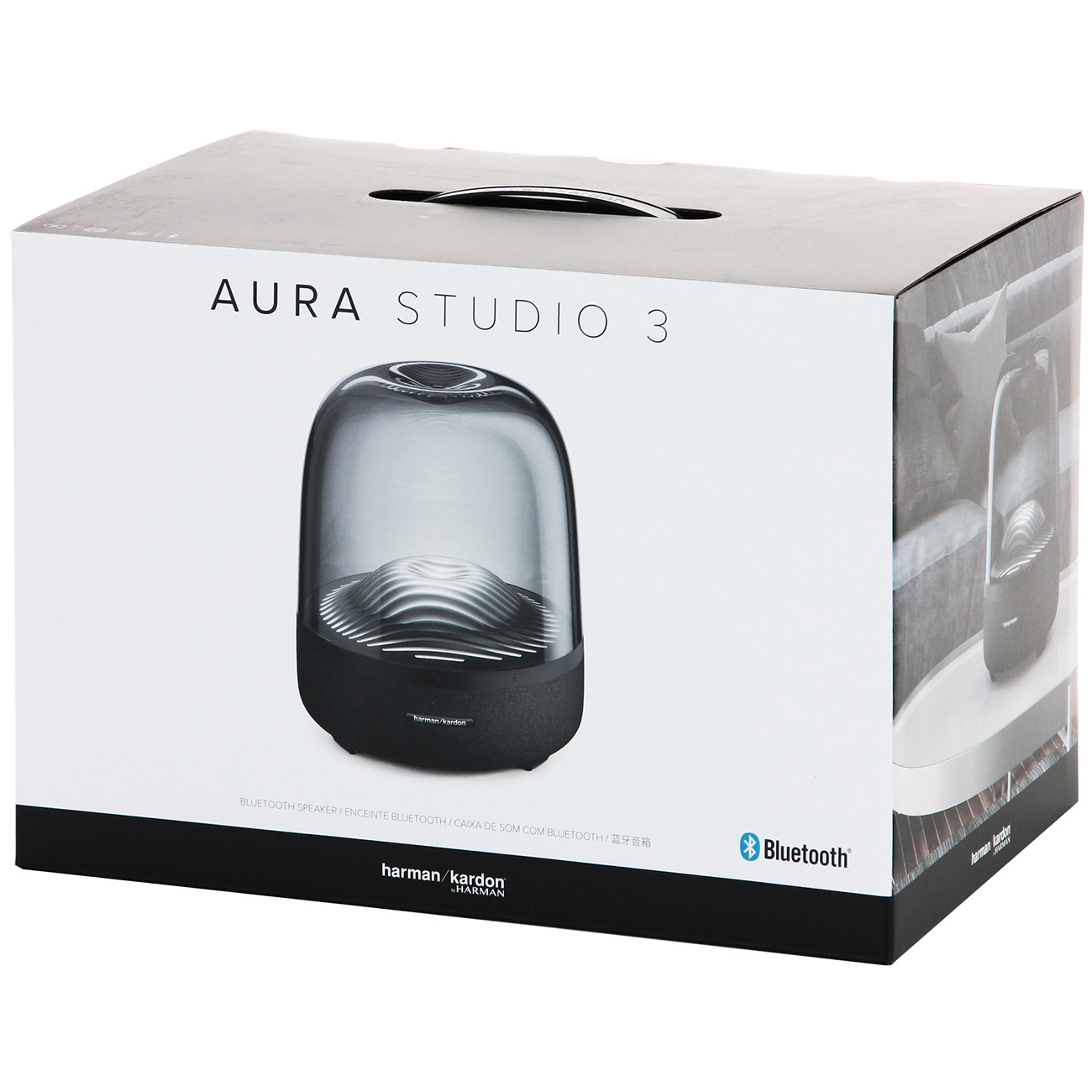 Купить Беспроводная акустика Harman/Kardon Aura Studio 3 Black  (HKAURAS3BLKEU) в каталоге интернет магазина М.Видео по выгодной цене с  доставкой, отзывы, фотографии - Москва