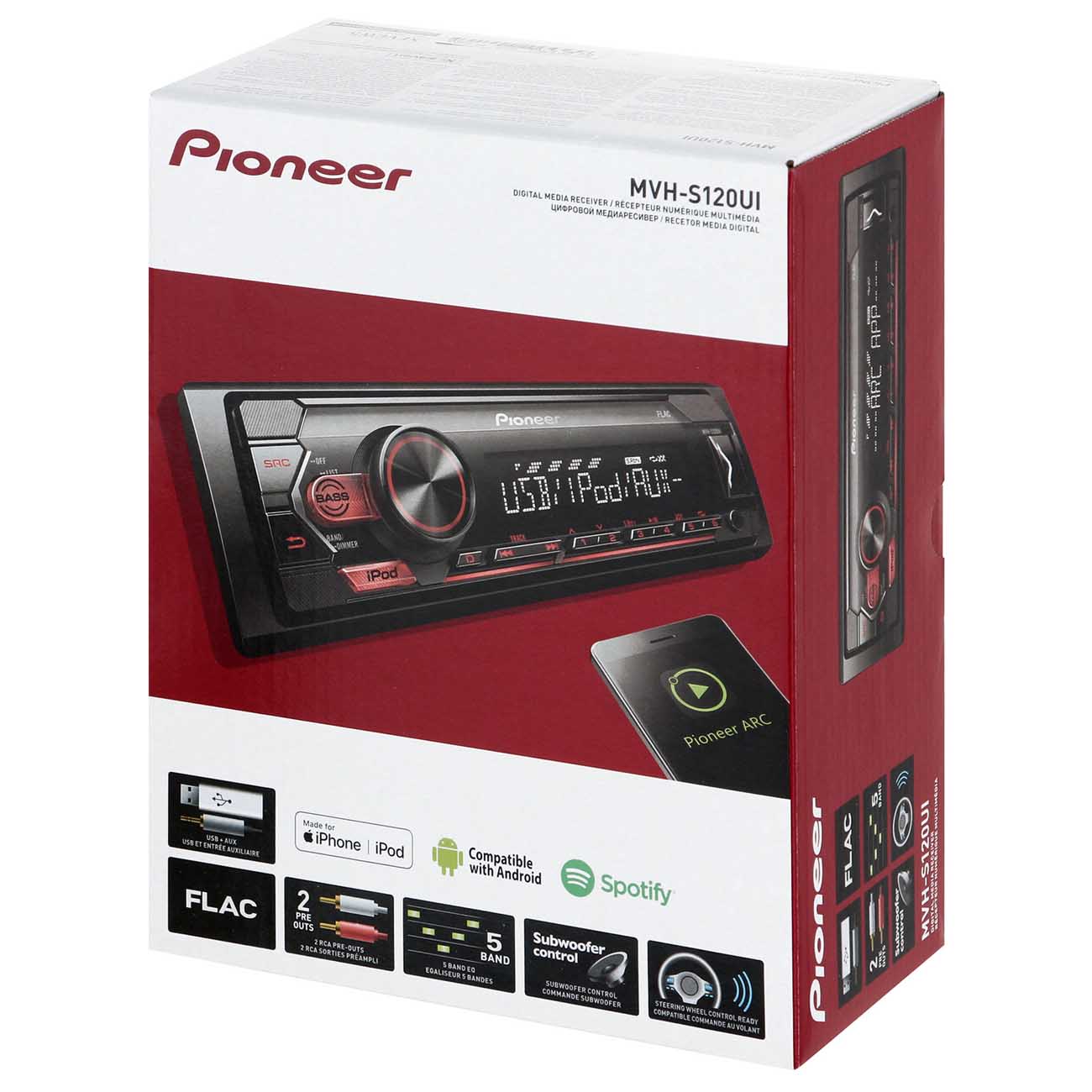 Купить USB-Автомагнитола Pioneer MVH-S120UI в каталоге интернет магазина  М.Видео по выгодной цене с доставкой, отзывы, фотографии - Москва