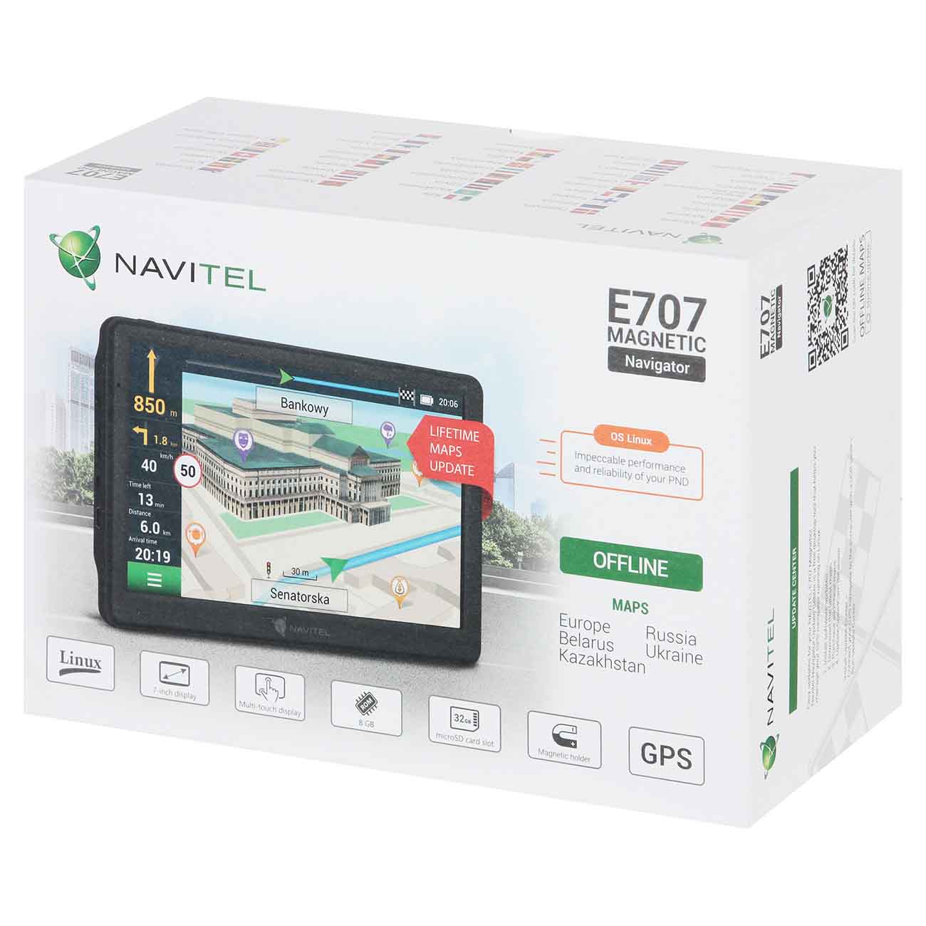 Портативный GPS-навигатор Navitel E707 Magnetic