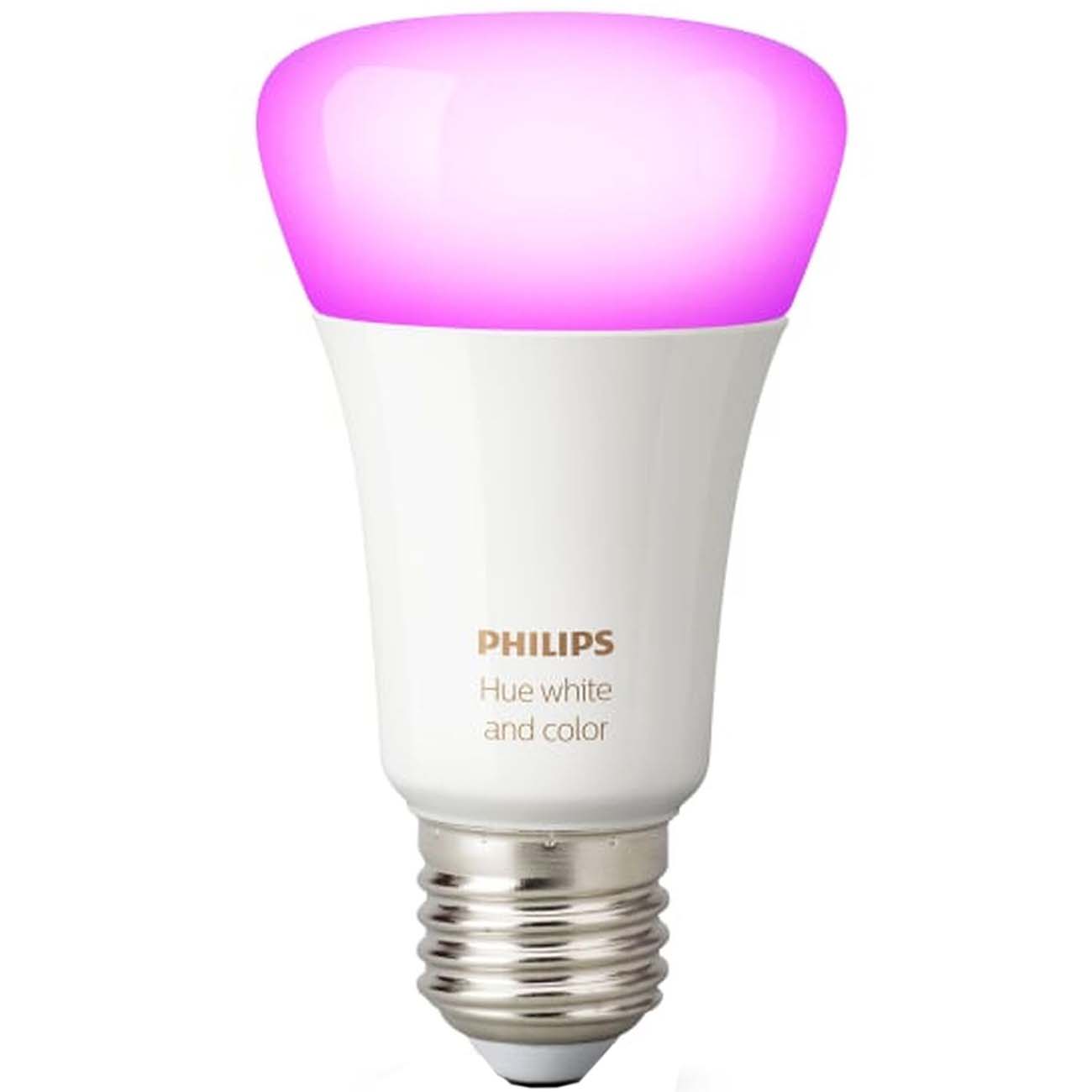 Купить Умная лампочка Philips Hue Starter Kit E27 Color (929002216825) в  каталоге интернет магазина М.Видео по выгодной цене с доставкой, отзывы,  фотографии - Москва