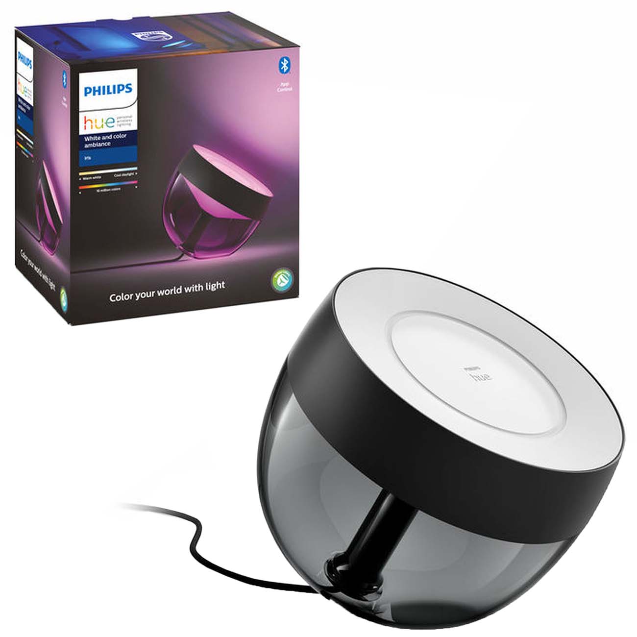 Купить Умный светильник Philips Hue Iris Black (929002376201) в каталоге  интернет магазина М.Видео по выгодной цене с доставкой, отзывы, фотографии  - Москва