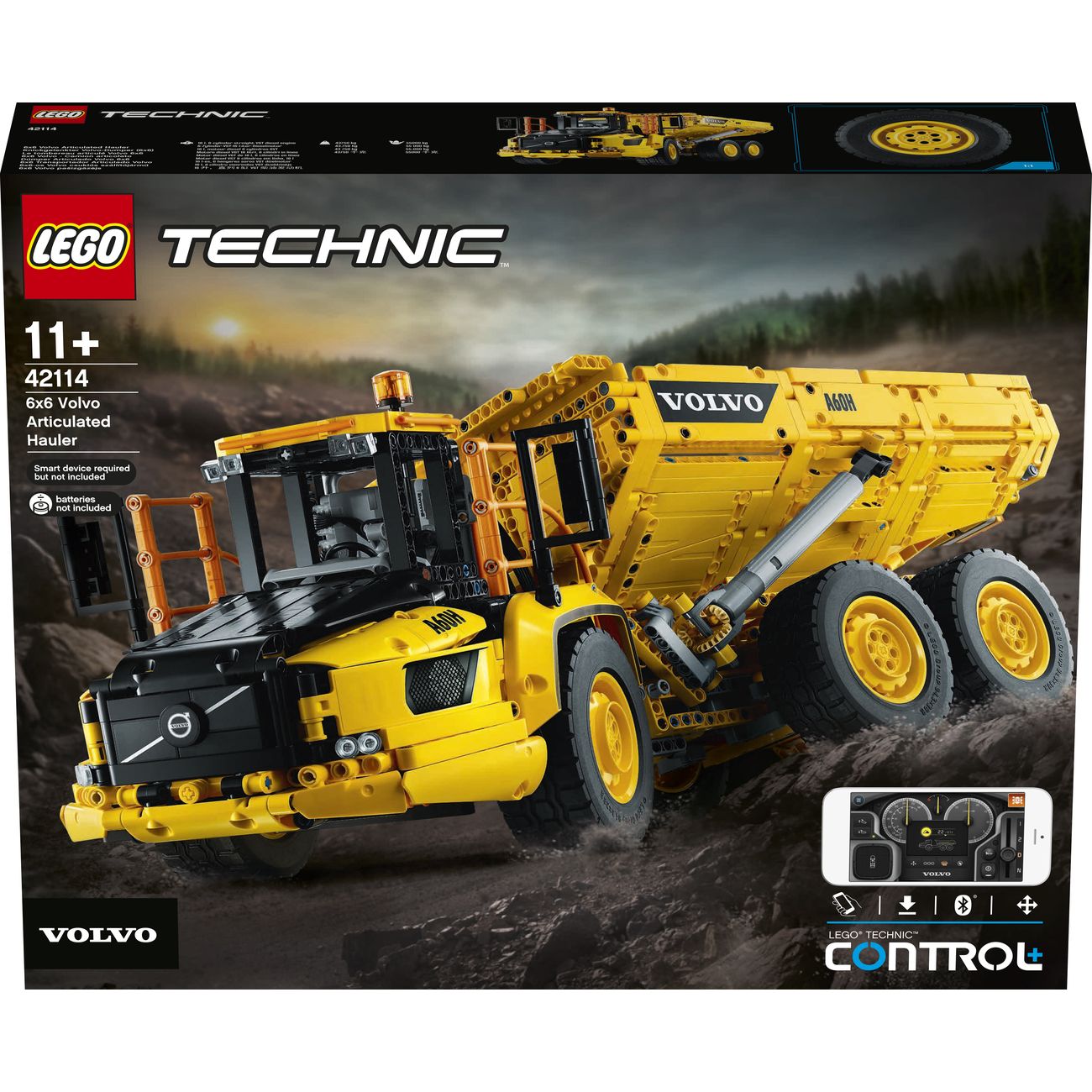 Купить Радиоуправляемая модель-конструктор Lego Technic: Самосвал Volvo  (42114) в каталоге интернет магазина М.Видео по выгодной цене с доставкой,  отзывы, фотографии - Москва