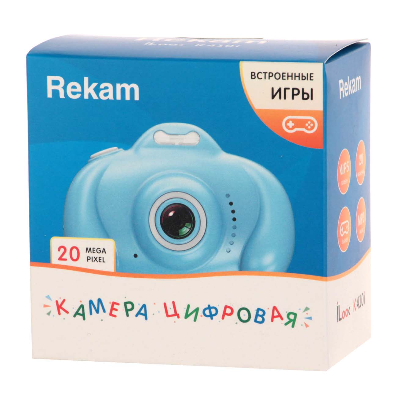 Купить Фотоаппарат детский Rekam iLook K410i Blue в каталоге интернет  магазина М.Видео по выгодной цене с доставкой, отзывы, фотографии - Москва