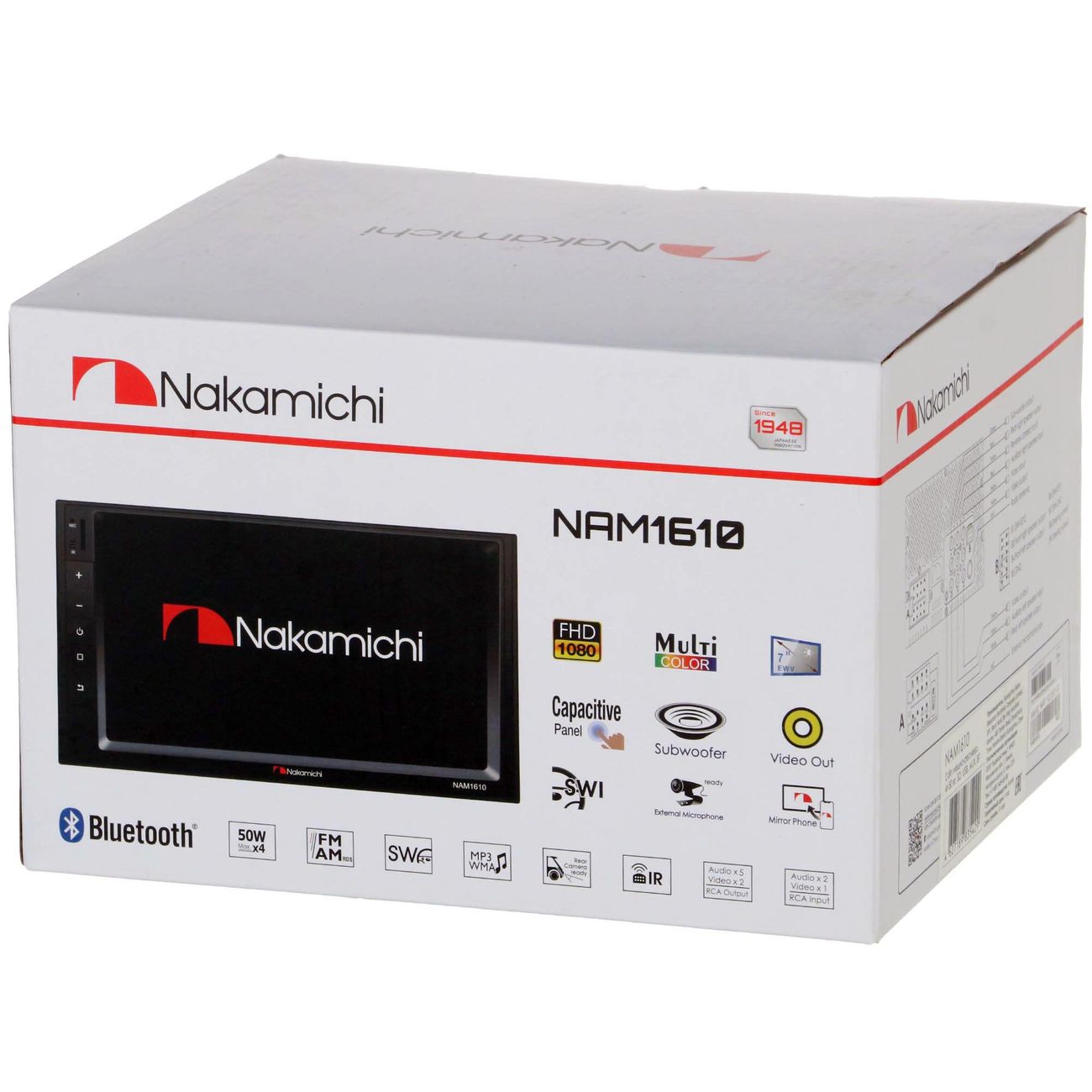 Купить USB-Автомагнитола c встроенным монитором Nakamichi NAK-NAM1610 в  каталоге интернет магазина М.Видео по выгодной цене с доставкой, отзывы,  фотографии - Москва