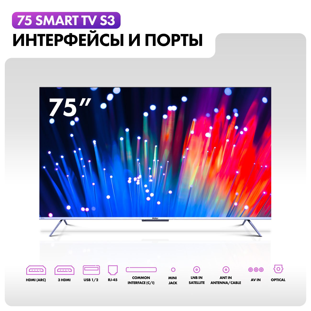 Телевизор Haier 75 Smart TV S3