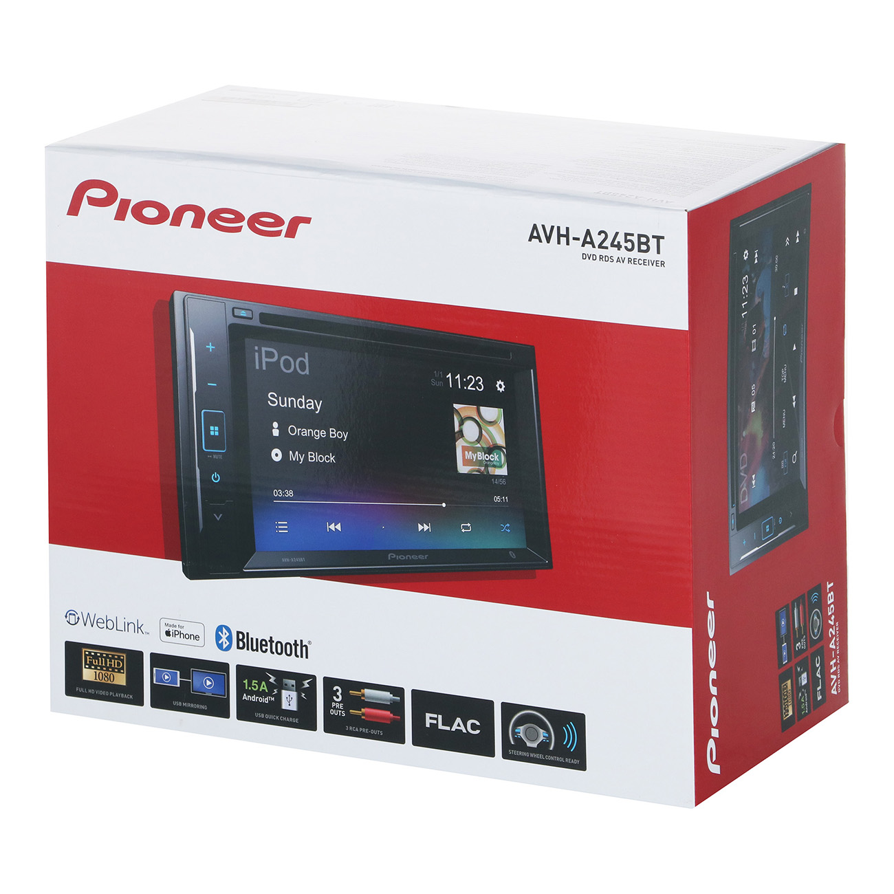 Купить USB-Автомагнитола c встроенным монитором Pioneer AVH-A245BT в  каталоге интернет магазина М.Видео по выгодной цене с доставкой, отзывы,  фотографии - Москва