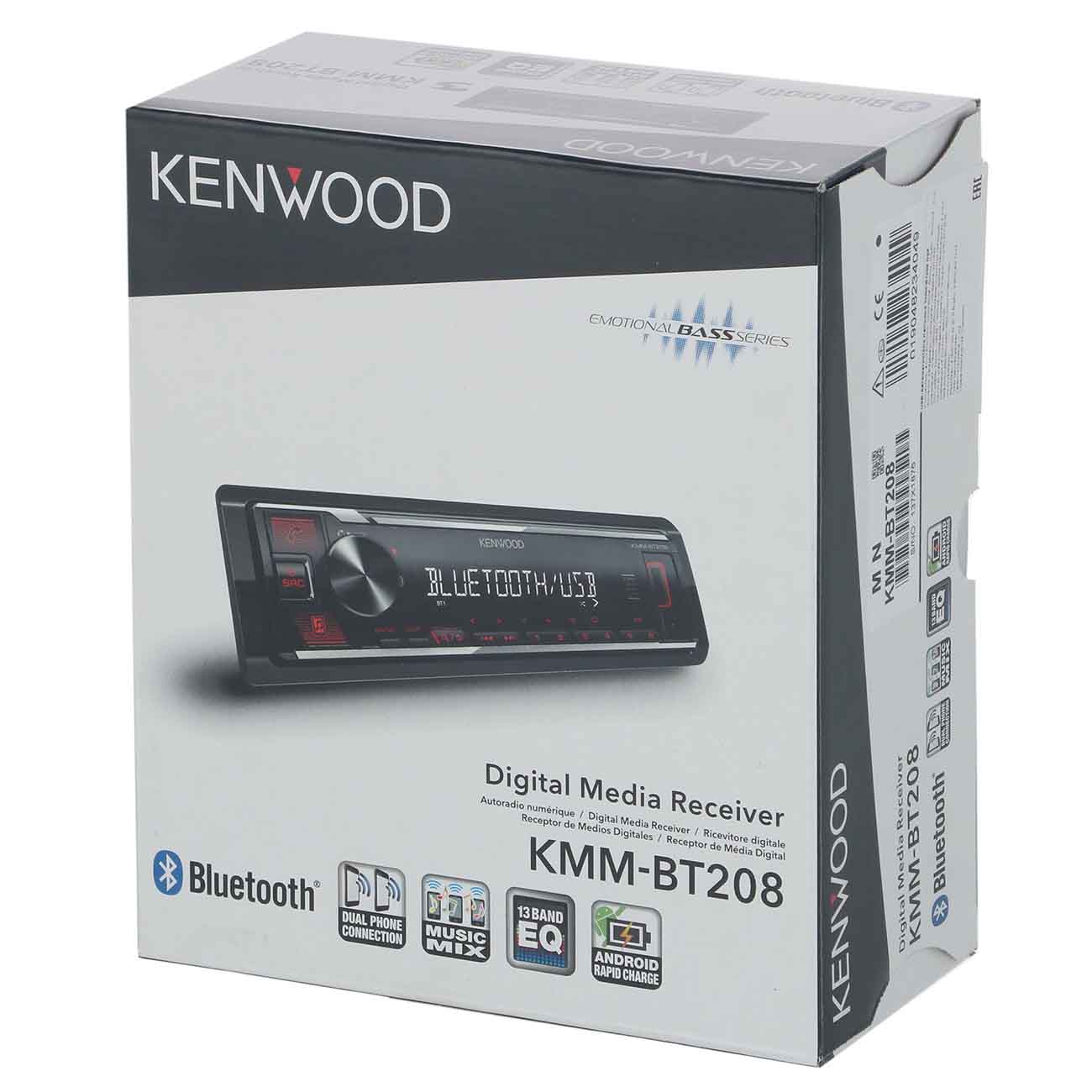 Купить USB-Автомагнитола Kenwood KMM-BT208 в каталоге интернет магазина  М.Видео по выгодной цене с доставкой, отзывы, фотографии - Москва