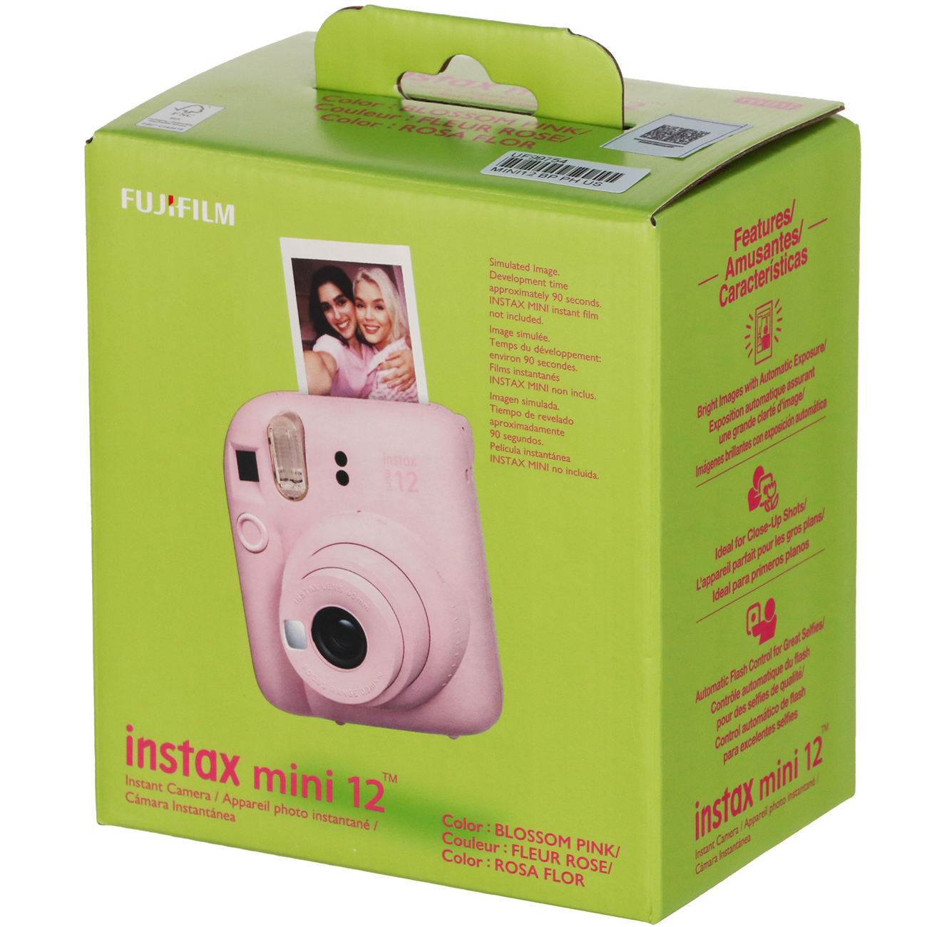 Купить Фотоаппарат моментальной печати Fujifilm Instax Mini 12 Blossom Pink  в каталоге интернет магазина М.Видео по выгодной цене с доставкой, отзывы,  фотографии - Москва