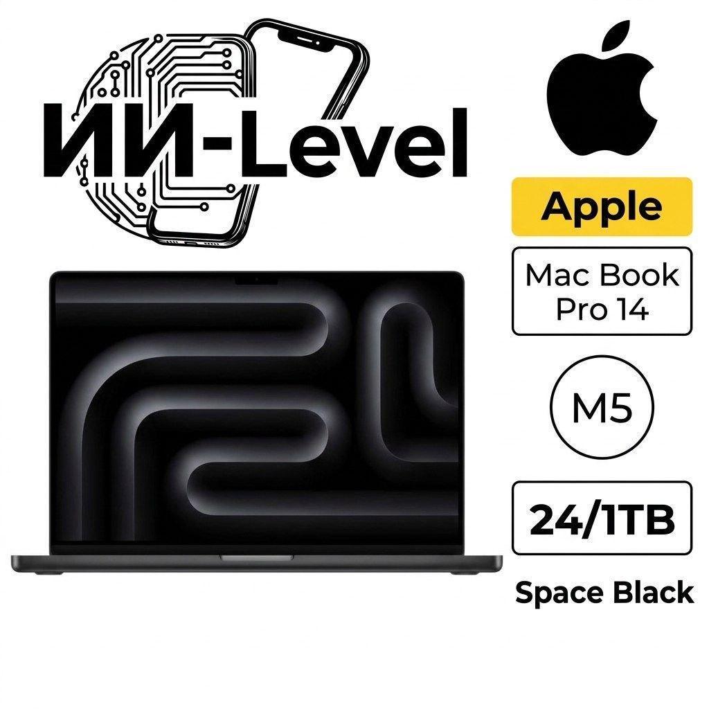 Изображение товара Ноутбук Apple Ноутбук Apple MacBook Pro 14 2026 M5 Pro 24/1TB Space Black