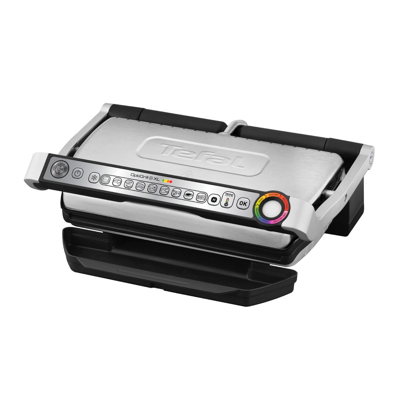 Купить Электрогриль Tefal Optigrill+ XL GC722D34 стальной/черный в каталоге  интернет магазина М.Видео по выгодной цене с доставкой, отзывы, фотографии  - Москва