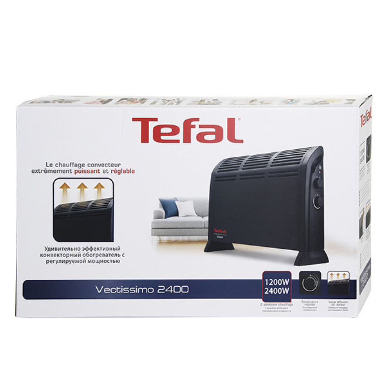 Купить Напольный конвектор Tefal Vectissimo CQ3030F0 в каталоге интернет  магазина М.Видео по выгодной цене с доставкой, отзывы, фотографии - Москва