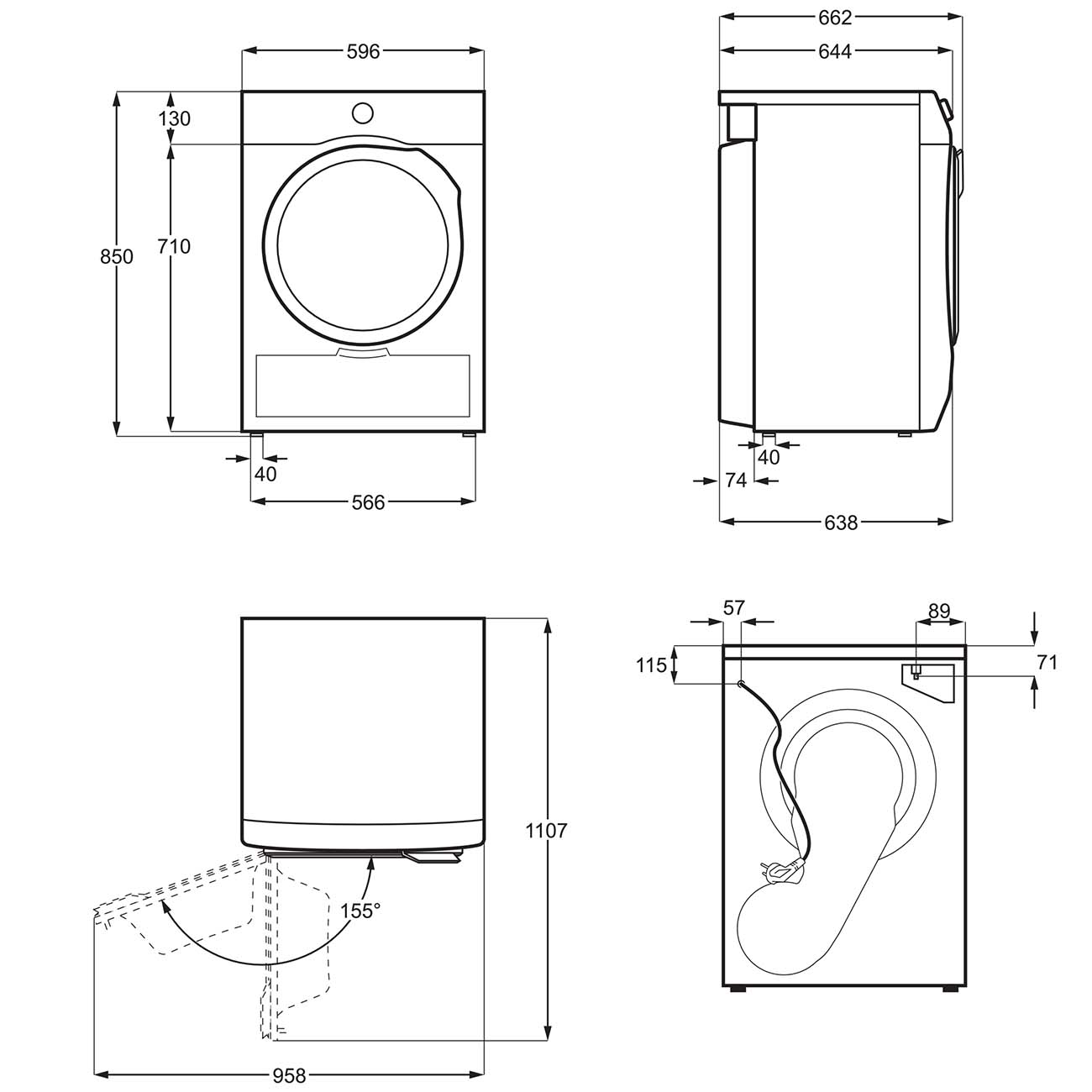 Сушильная машина Electrolux EW8HR458B