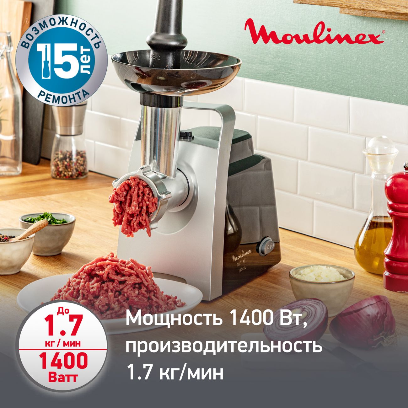 Ремонт мясорубок Moulinex